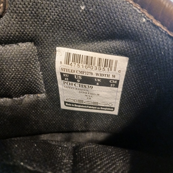 Carhartt Men's 11" Heritage Steel Toe Wellington Boots - Size 9 - Picture 6 of 7